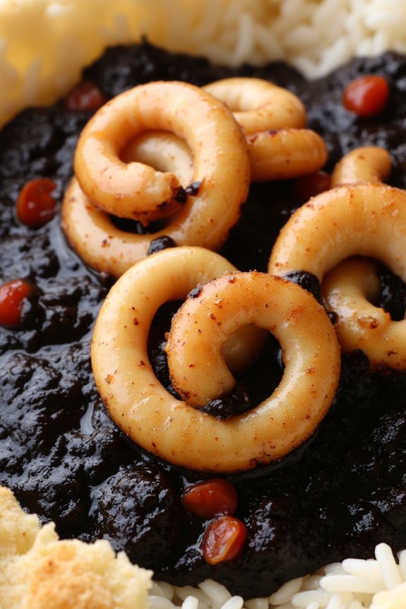 squid in rich ink sauce