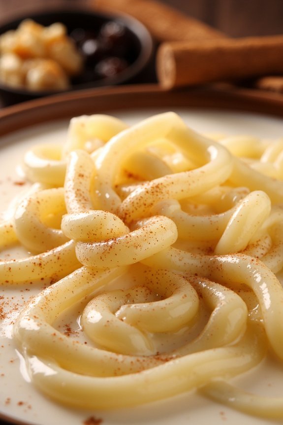 sweet cinnamon vermicelli dessert