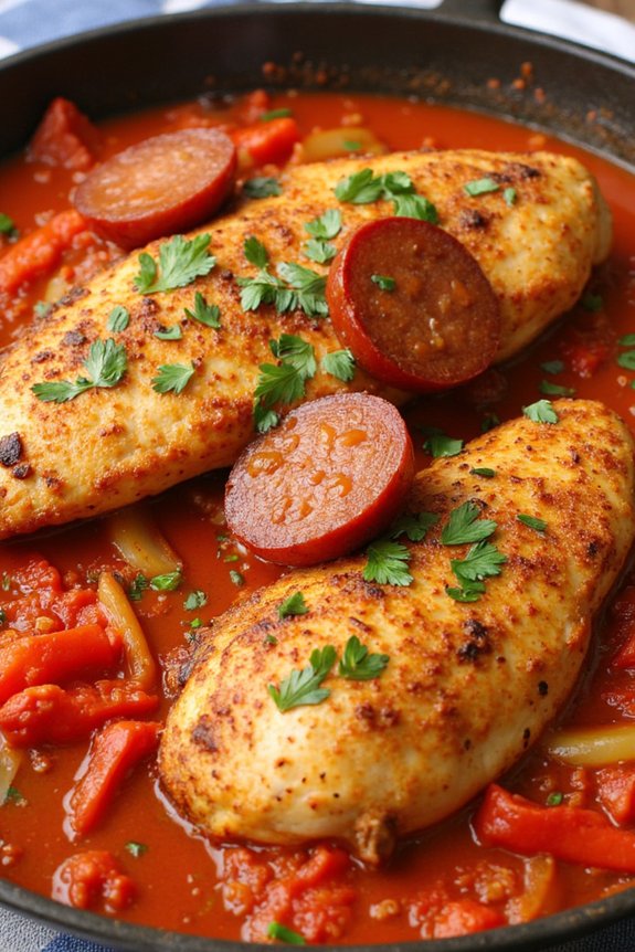 tomato chorizo chicken recipe