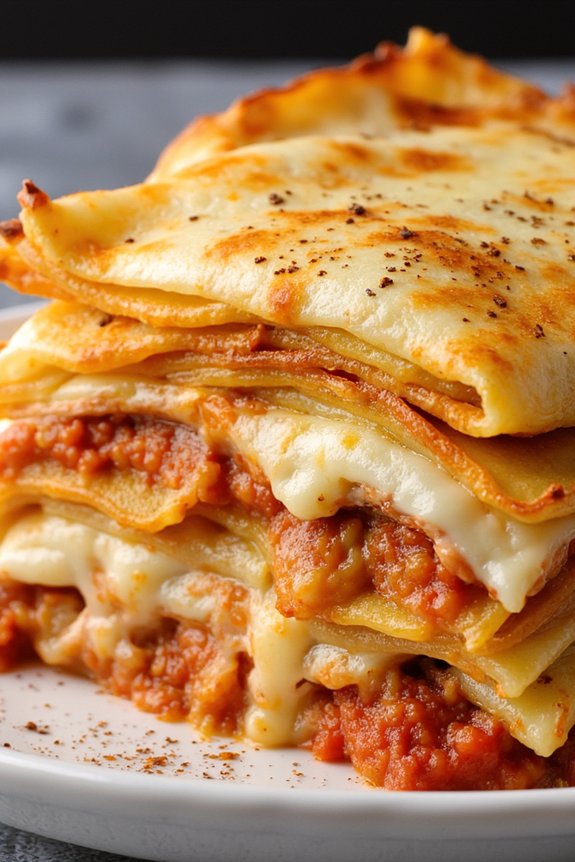 tortilla lasagna fusion dish