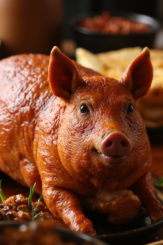 traditional roasted suckling pig