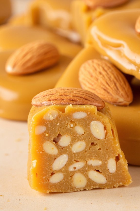 traditional spanish almond nougat