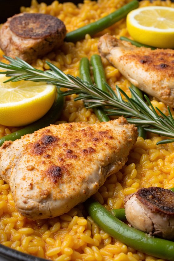 traditional valencian rice dish