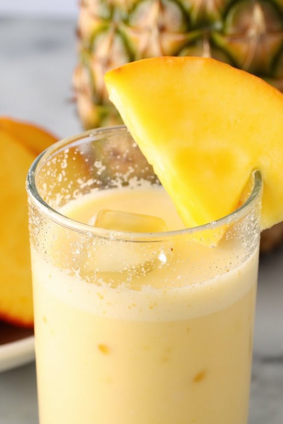 tropical mango pineapple beverage