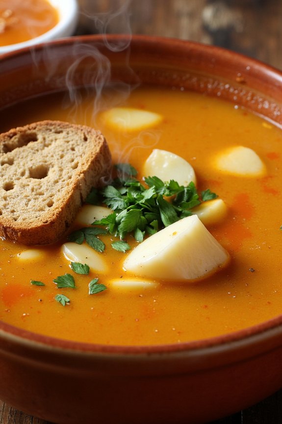 vegan garlic soup recipe