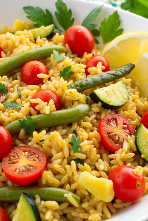 vegan rice and vegetables