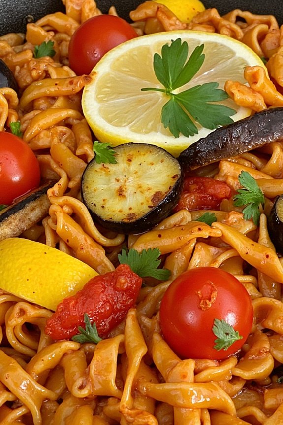 vegetarian noodle paella recipe