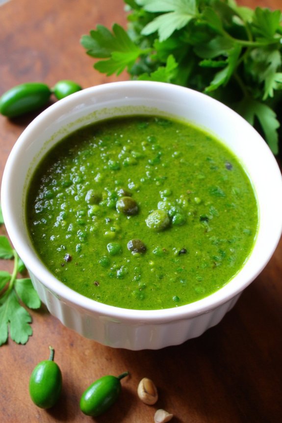 vibrant flavorful green sauce