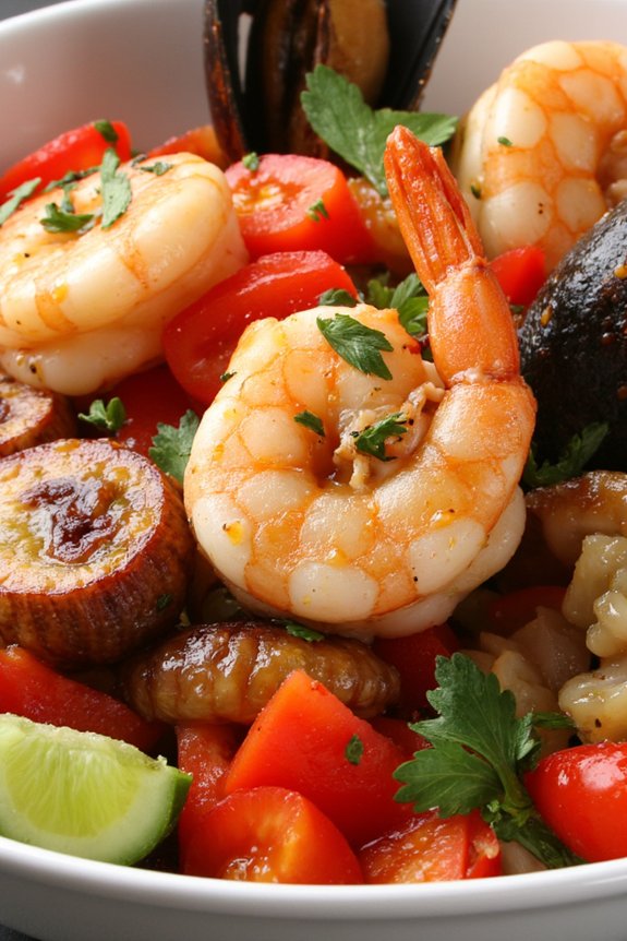 vibrant mediterranean seafood salad