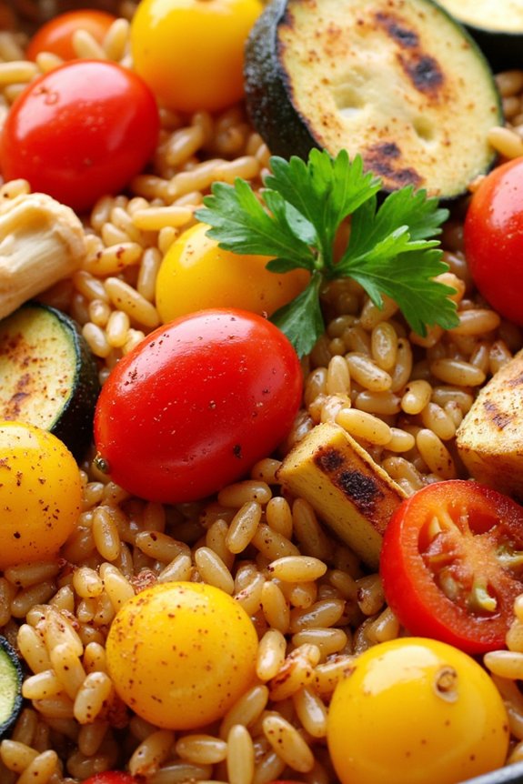 vibrant spanish rice dish