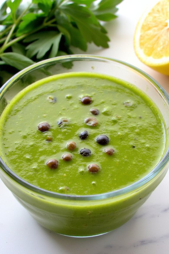 vibrant tarragon caper dressing