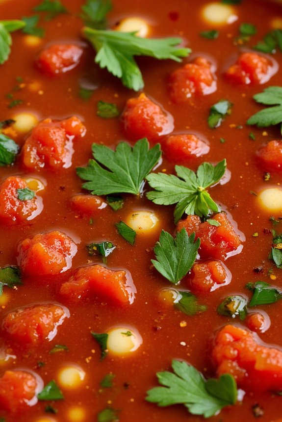 vibrant tomato herb sauce