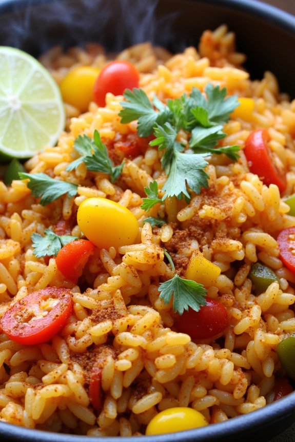 vibrant vegan rice dish