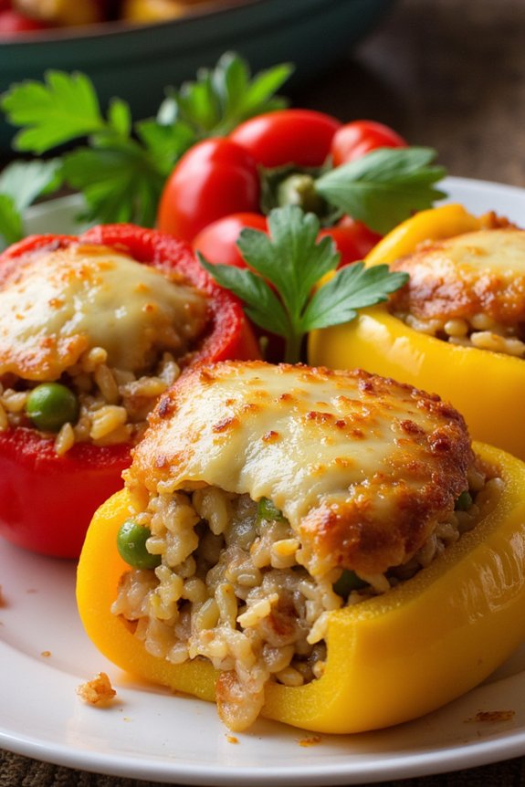 vibrant vegetarian stuffed peppers