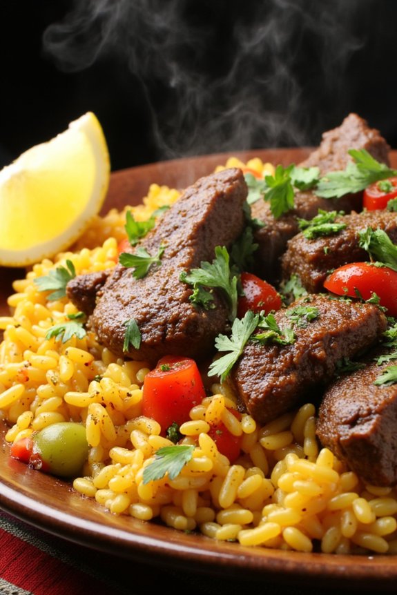 zesty beef rice tapas delight