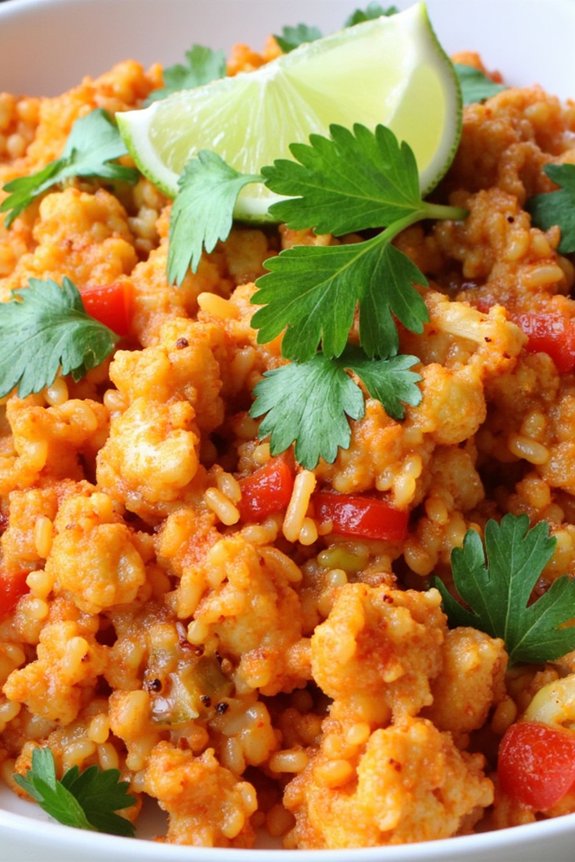 zesty cauliflower rice delight
