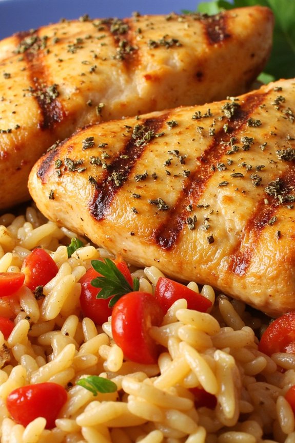zesty chicken with flavorful rice