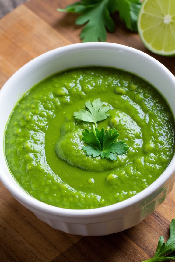 zesty cilantro lime sauce