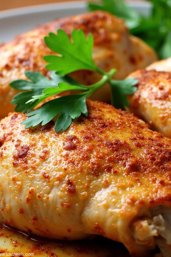 zesty garlic infused chicken dish